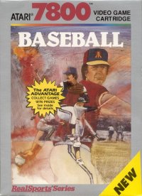 RealSports Baseball Atari 7800 US box art